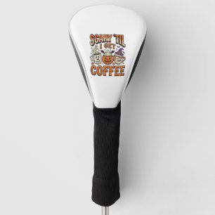 Halloween-Kaffee Gruselig Bis Kaffee Vintage-Shirt Golf Headcover
