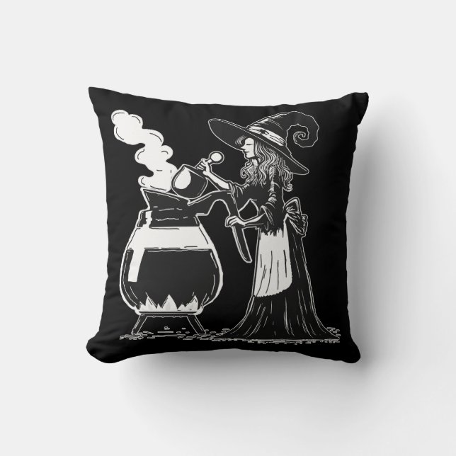 Halloween-Kaffee Kissen (Vorderseite)
