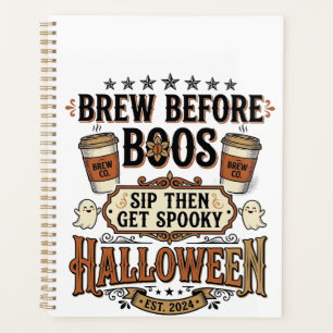 Halloween-Kaffee-Shirt Brau Vor Boos Vintage De Planer