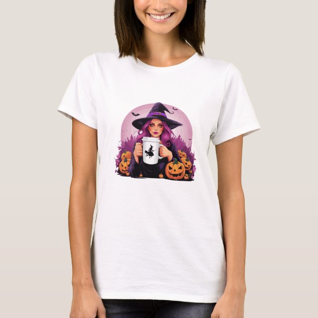 Halloween-Kaffee T-Shirt (Vorderseite)