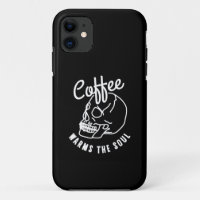 halloween Kaffee wärmt das Soul weiß