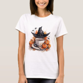 Halloween-Kaffeekürbis T-Shirt