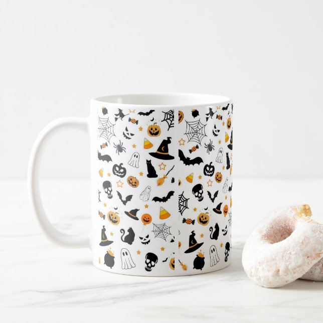 Halloween Kaffeetasse (Mit Donut)