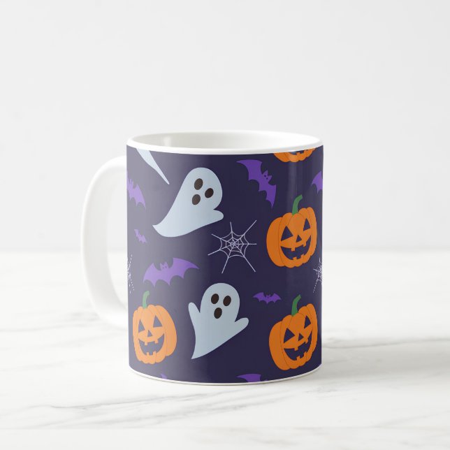Halloween Kaffeetasse (Vorderseite Links)