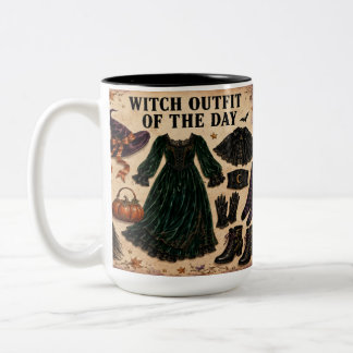 Halloween-Kaffeetasse Hexe Zweifarbige Tasse