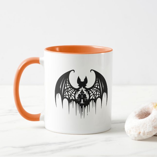 Halloween-Kaffeetasse Tasse (Mit Donut)