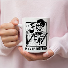 Halloween-Kaffeetrinken Skelettschädel Funny Kaffeetasse