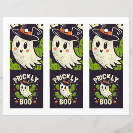 Halloween-Kakteen-Lesezeichen