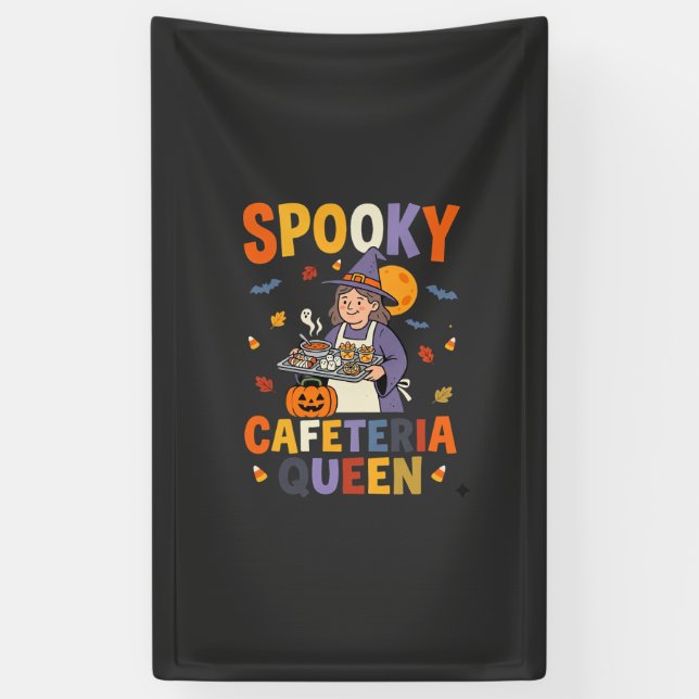 Halloween Kantinenkönigin Banner (Vertikal)