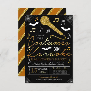 Halloween Karaoke Party Einladung