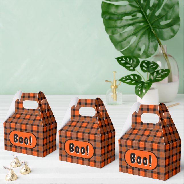 Halloween Kariert Boo Box Geschenkschachtel (Zahlreiche)
