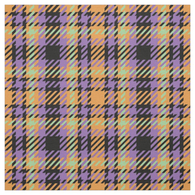 Halloween Kariert Tartan Stoff (Muster)