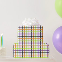 Halloween Karo 8 Geschenkpapier