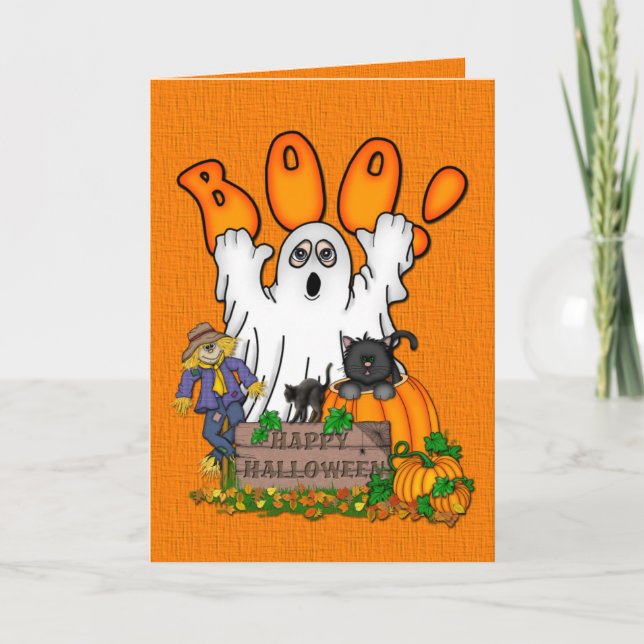 Halloween Karte (Vorderseite)