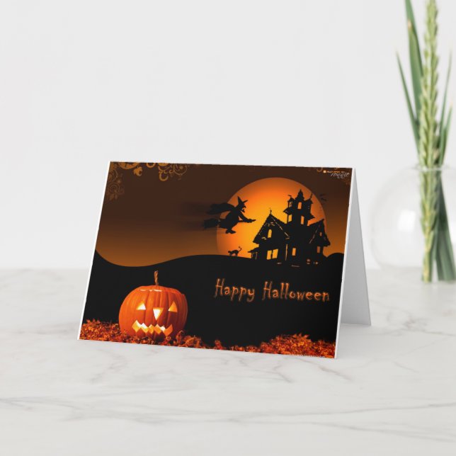 Halloween Karte (Vorderseite)