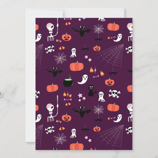 Halloween Karte (Vorderseite)