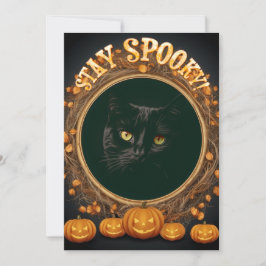 Halloween-Karte. Bleibe spukhaft! Feiertagskarte