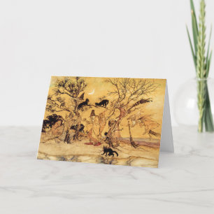 Halloween-Karte: Der Hexe-Sabbat Karte