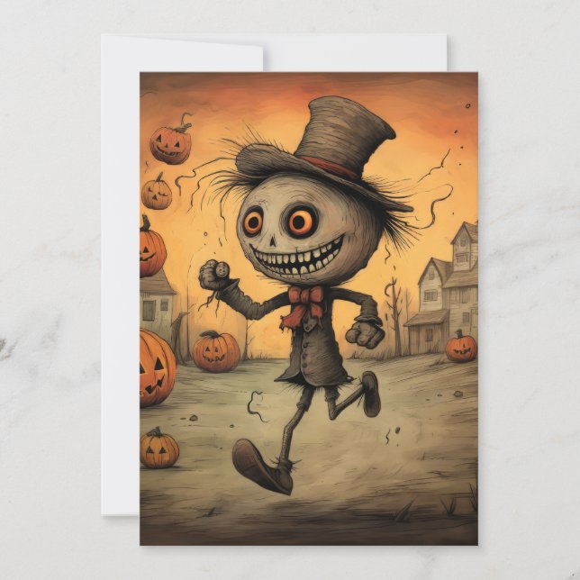 Halloween-Karte Einladung (Vorderseite)