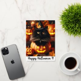 Halloween-Karte Grußkarte Mit Foliendruck