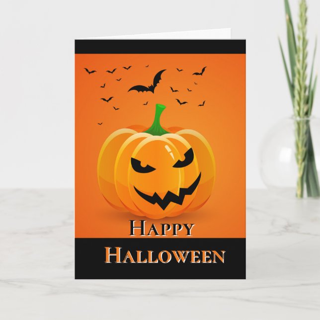Halloween-Karte Karte (Vorderseite)