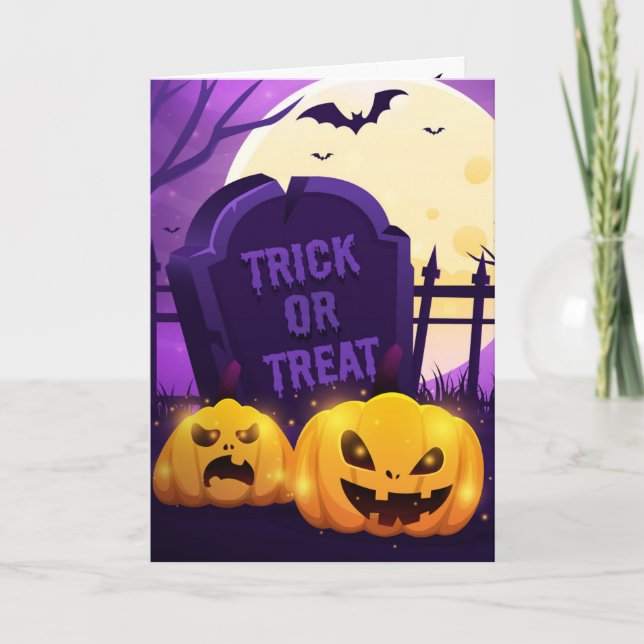 Halloween-Karte Karte (Vorderseite)