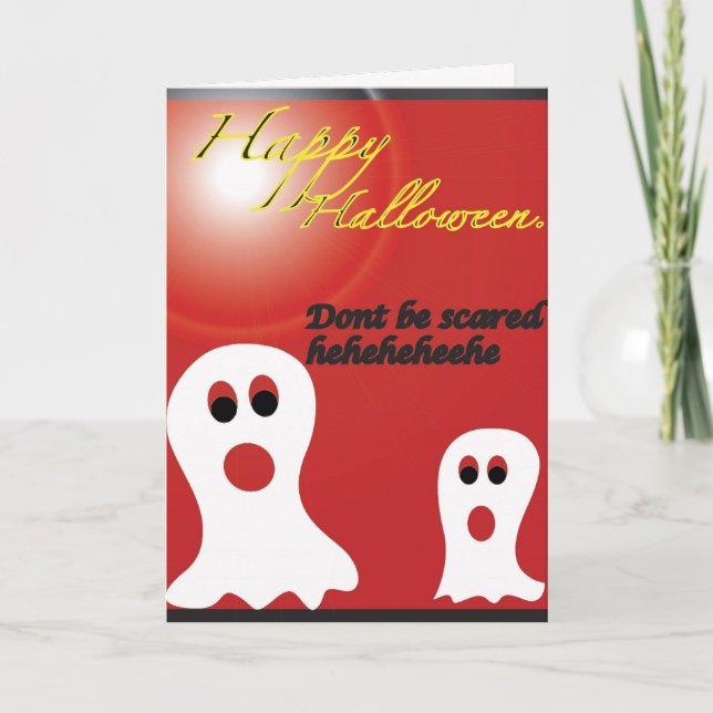 Halloween-Karte Karte (Vorderseite)