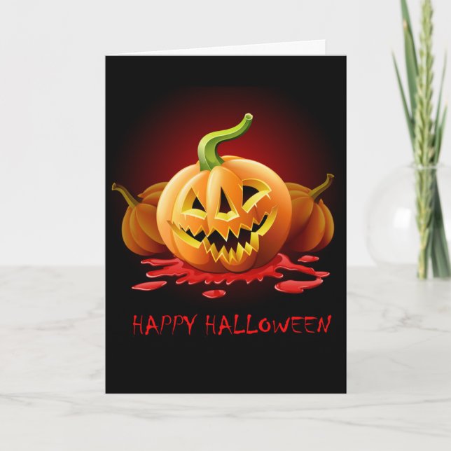 Halloween-Karte Karte (Vorderseite)