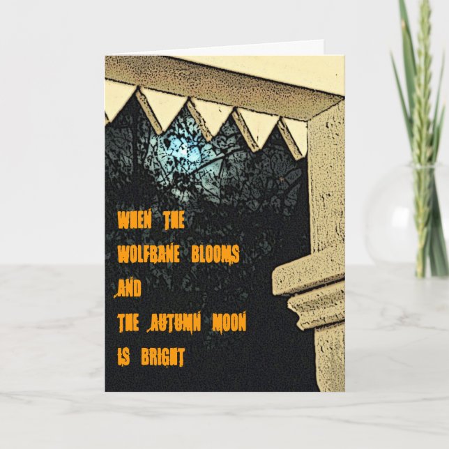 Halloween-Karte Karte (Vorderseite)