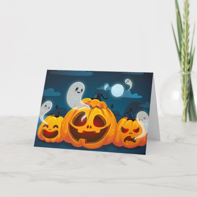 Halloween-Karte Karte (Vorderseite)