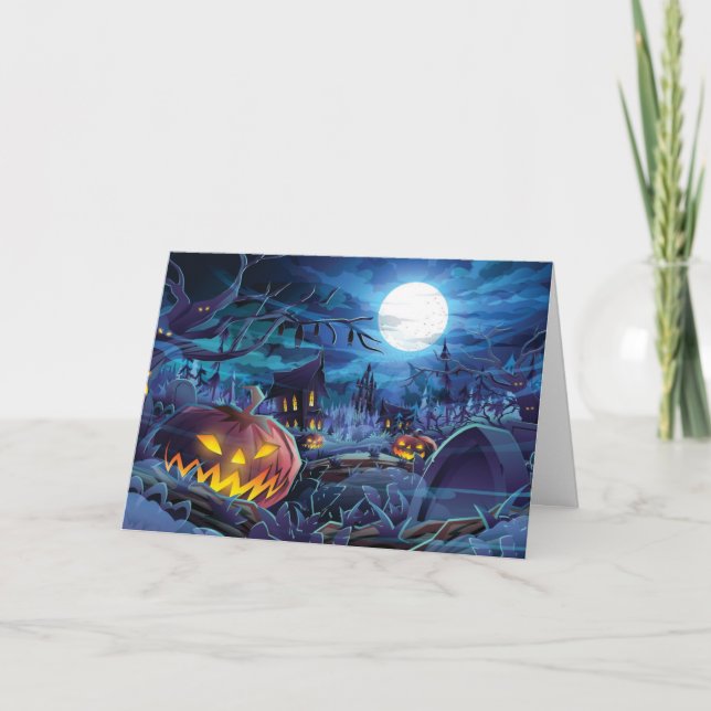 Halloween-Karte Karte (Vorderseite)