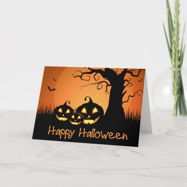 Halloween-Karte Karte (Vorderseite)