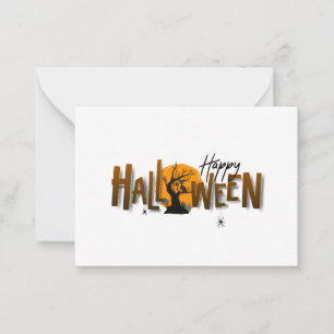 Halloween-Karte Mitteilungskarte