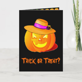 Halloween-Karte Trick oder behandeln Karte