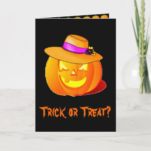 Halloween-Karte Trick oder behandeln Karte