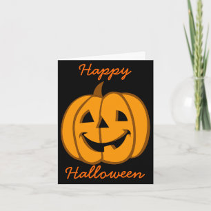 Halloween-Karten-Kürbislaterne 3 Karte