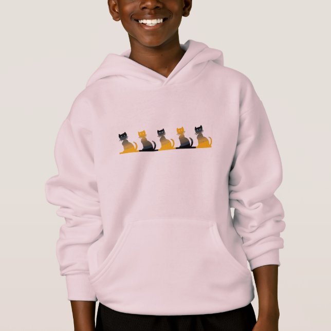Halloween-Kätzchen - Hoodie (Vorderseite)