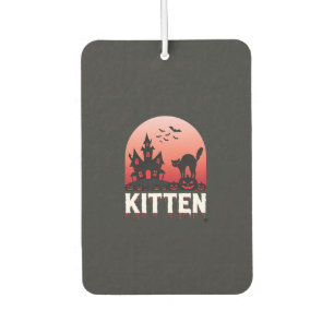 Halloween-Kätzchen Spukhaus Katzen Design_1 Autolufterfrischer