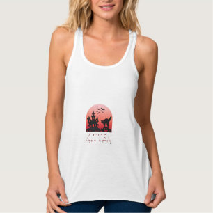 Halloween-Kätzchen Spukhaus Katzen-Design_1 Tank Top