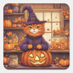 Halloween-Katze #6 Aufkleber
