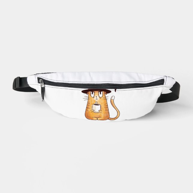 Halloween-Katze Bauchtasche (Vorderseite)
