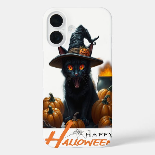 Halloween-Katze  Case-Mate iPhone Hülle (Rückseite)