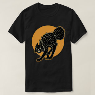 Halloween-Katze der 1920er T-Shirt