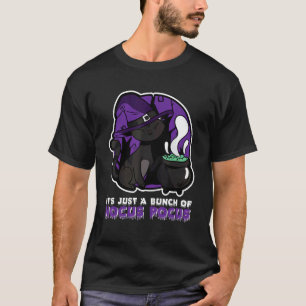 Halloween-Katze Es Ist Nur Ein Haufen Hokuspokus T-Shirt