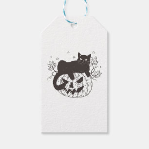 Halloween-Katze Geschenkanhänger