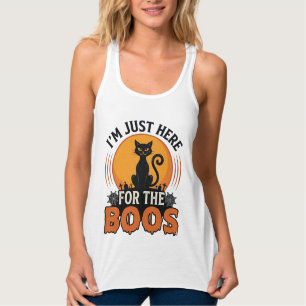 Halloween-Katze Ich bin nur wegen der Buh-Rufe hie Tank Top