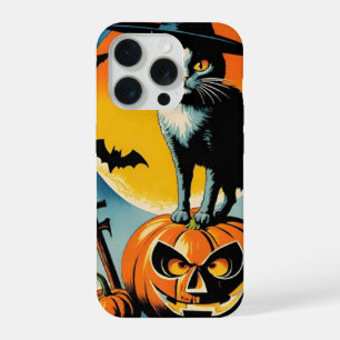 Halloween-Katze iPhone 15 Pro Hülle