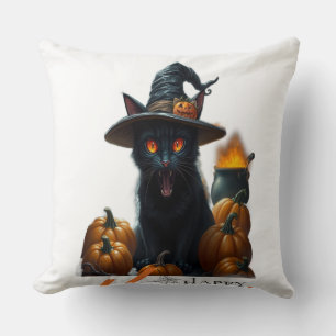 Halloween-Katze  Kissen
