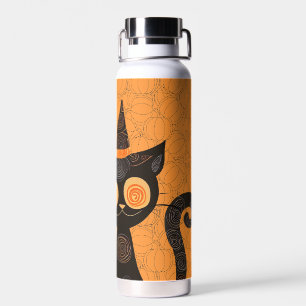 Halloween/Katze/Kürbis/Herbst Trinkflasche