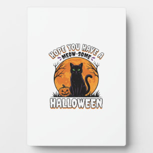 Halloween-Katze Meow-Some Vintage Sticheldesign_1 Fotoplatte
